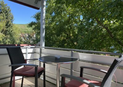 Balkon im Studio, "unser Vogelhaus"